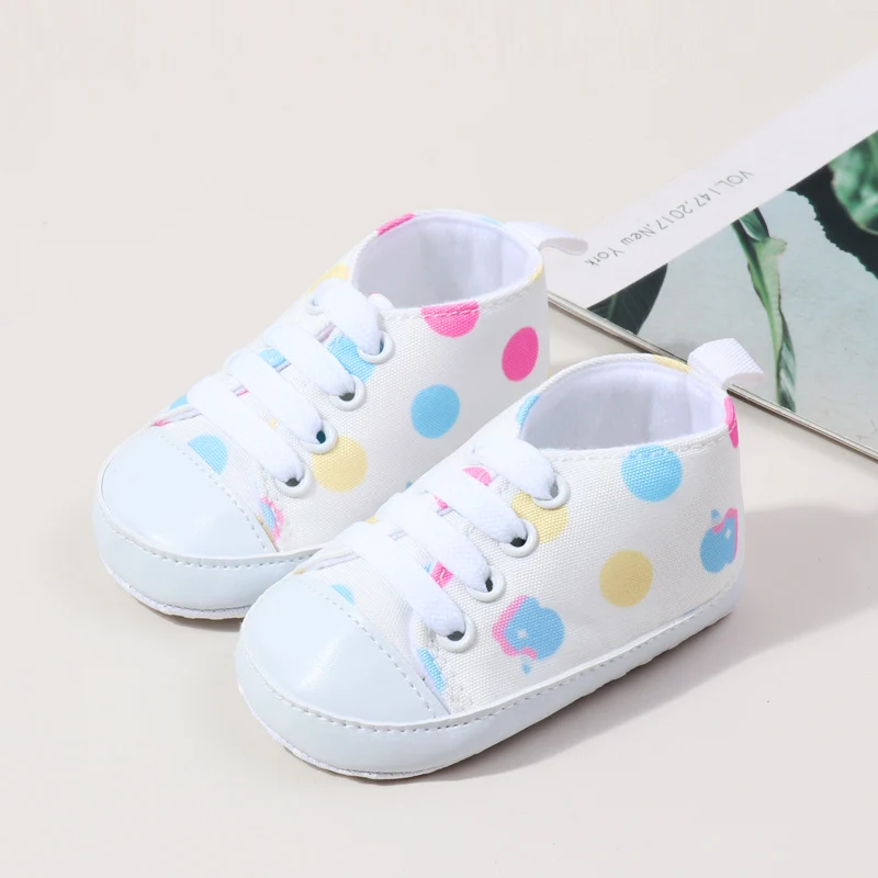 Wholesale Cheap Canvas Unisex Baby Shoes with Star apple Printing supplier