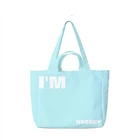 High Quality Carry Portable Style Casual Shoulder Canvas Handbag Shopping Bag With Logo Cotton Promotional Groceries Bags