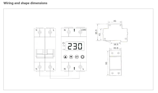 product 8 year manufacturers direct supply of 2 year warranty digital display self resetting current and voltage protector-6