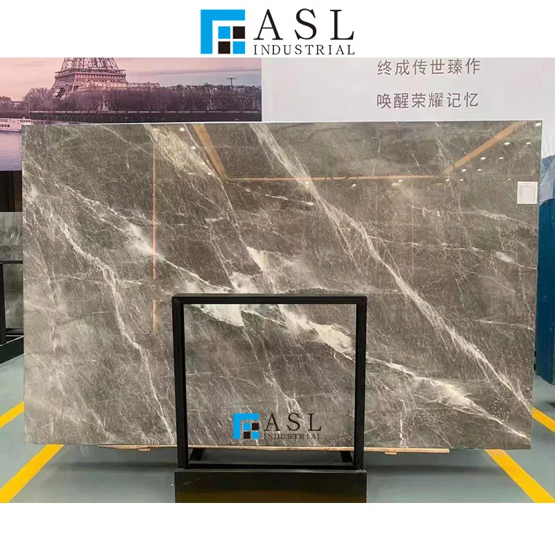 Factory direct dark grey marble slab