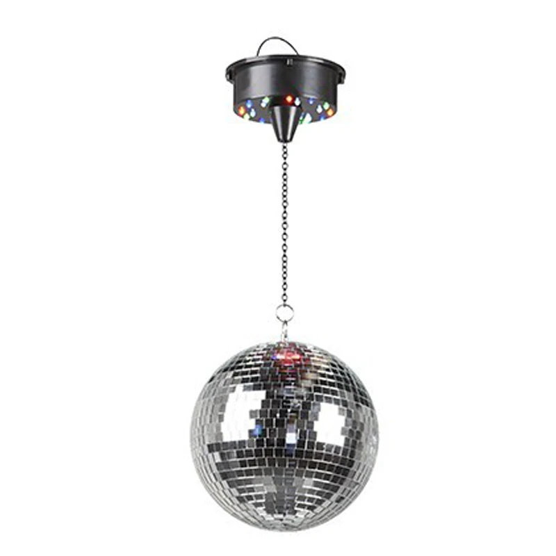 1PC FENELY Wind Spinner Disco Ball Motor Mirror Ceiling Hanging for Yard Chime Wind Socks Rotating Mobile Whirligigs Kinetic Outdoor with Battery 