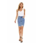 Jeans Wholesale 2021 Designer Fashion Design Lady Cutting Jeans Woman Denim