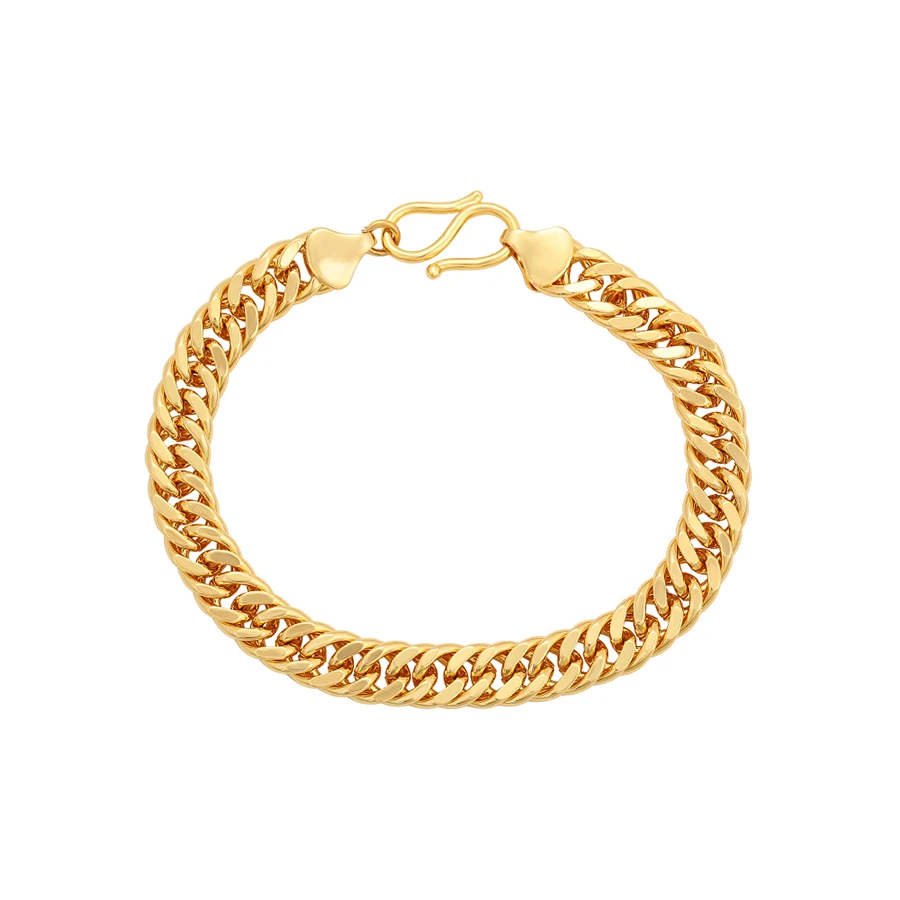 S00144309 Xuping Copper jewelry Fashion 24k gold plated Unisex Vegan skin friendly hip hop texture Bracelet for men or women