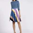 Skirt Newly Designed Colorful Silk Skirt Trendy Fashion Casual Party Knitted Ladies Skirt