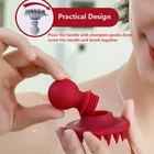 Massager Best Selling Non Toxic Silicone Shampoo Hair Brush Head Scalp Scrub Massager