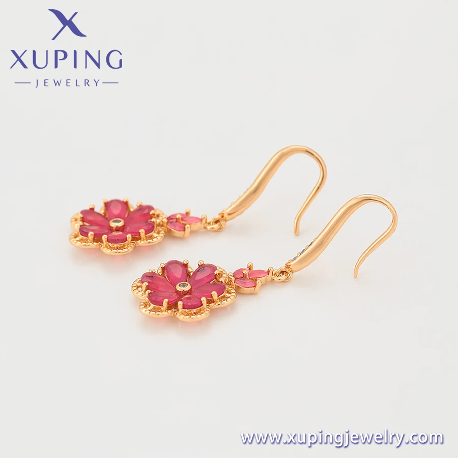 A00416271 xuping jewelry Classic style fashion and elegant pink diamond dating essential Women's earrings
