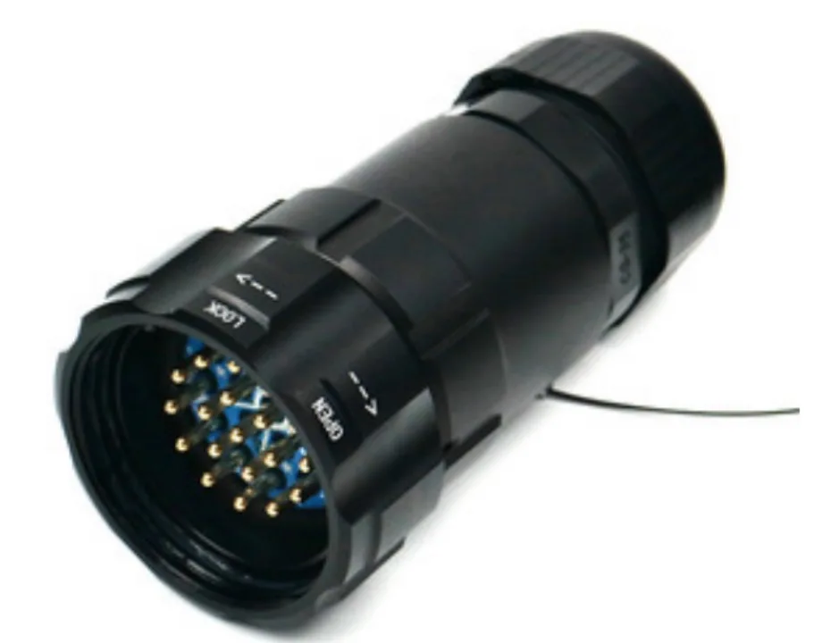 19-Core Male Female Aviation Plug Gold-Plated Copper Needle Stage Light Signal Waterproof Plug with Distribution Box
