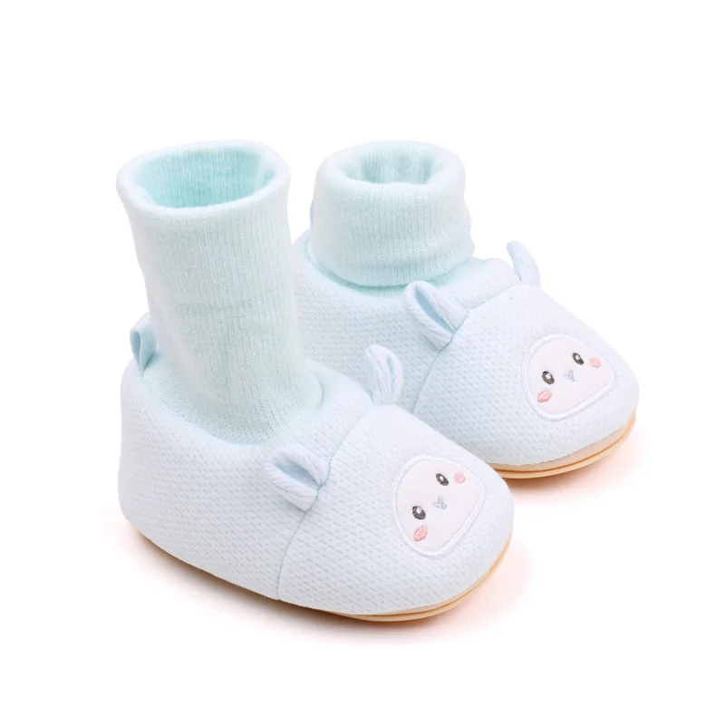 New Arrival Wholesale Soft Cotton Material Anti-slip Baby Socks Shoes Prewalker Shoes for Boys and Girls Booties factory