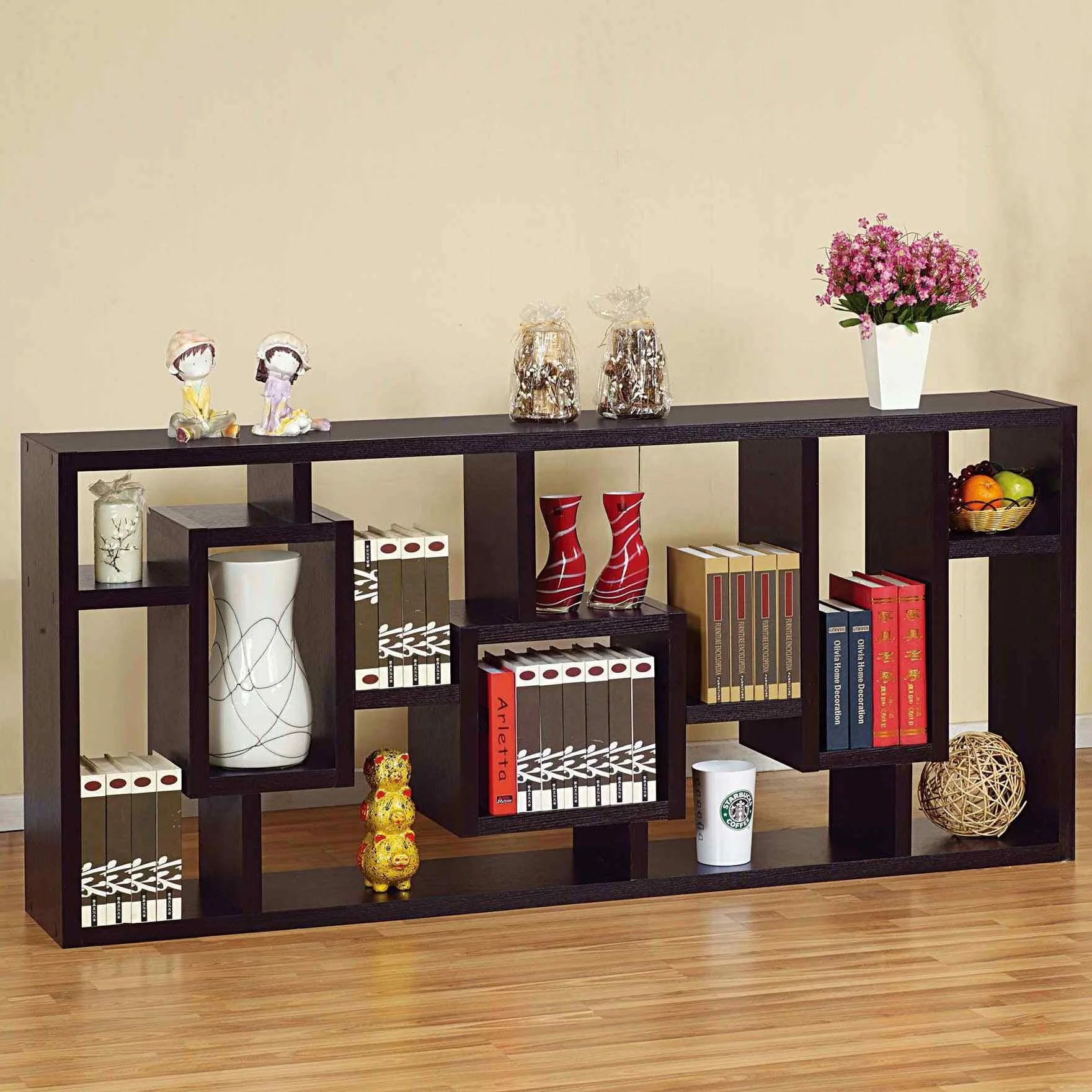 NOVA 2021 Latest Design Home Living Room Wooden Display Cabinet Book Racks