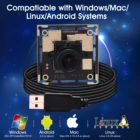 Camera 5mp Camera Module ELP 5MP OV5640 Free Driver USB Camera Module 2592X1944 High Speed 3.6mm Lens HD Surveillance Camera For Android Linux Windows