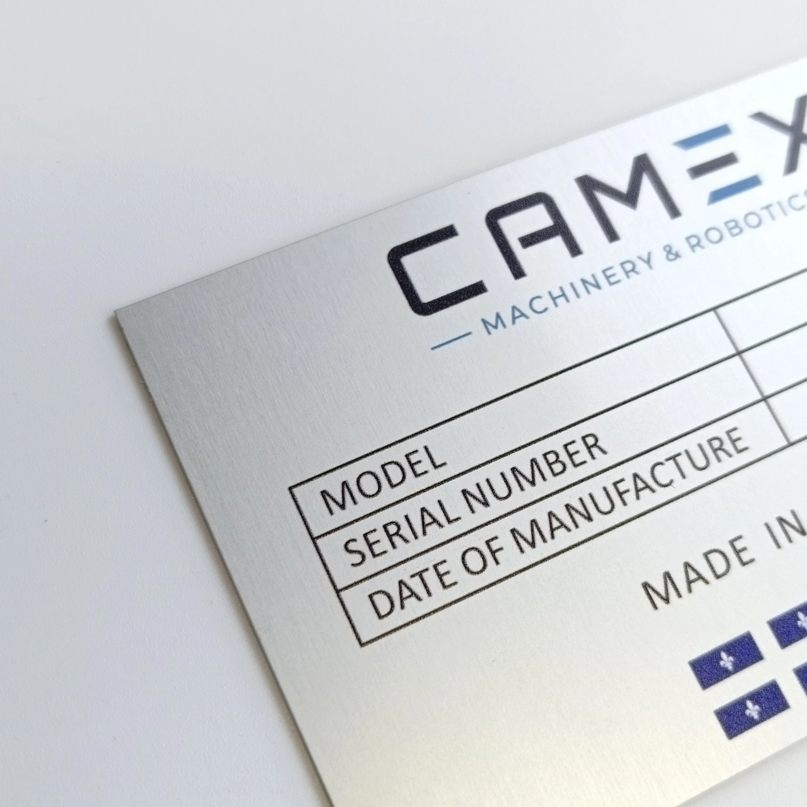 product self adhesive aluminum name plates sign anodised metal nameplate tags anodized aluminium labels291-8