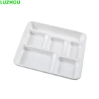 1 Time LUZHOU Free Sample Promotion 1 Time Disposable Compostable Biodegradable Microwavable Sugarcane