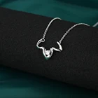 Jewelry Silver Silver GN00202A Grace Shaking Stone Custom Jewelry 925 Silver Necklace
