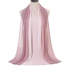 Long Shawl Quality Shawl Wholesale Color Matching Wrinkled Print Long Headscarf Gradient 4 Seasons Sunscreen Shawl
