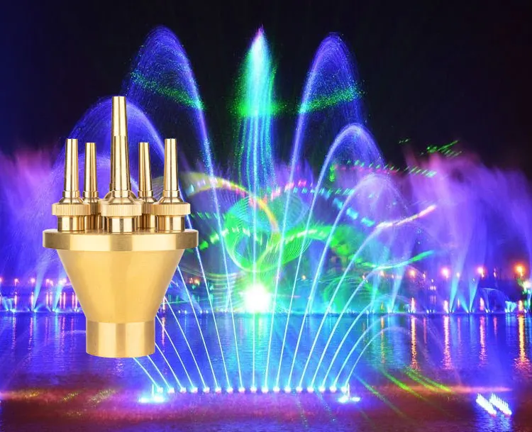 Modern Stainless Steel Water Fountain Nozzle for Garden Straight Jumping Jet with Music & Dancing for Collecting details