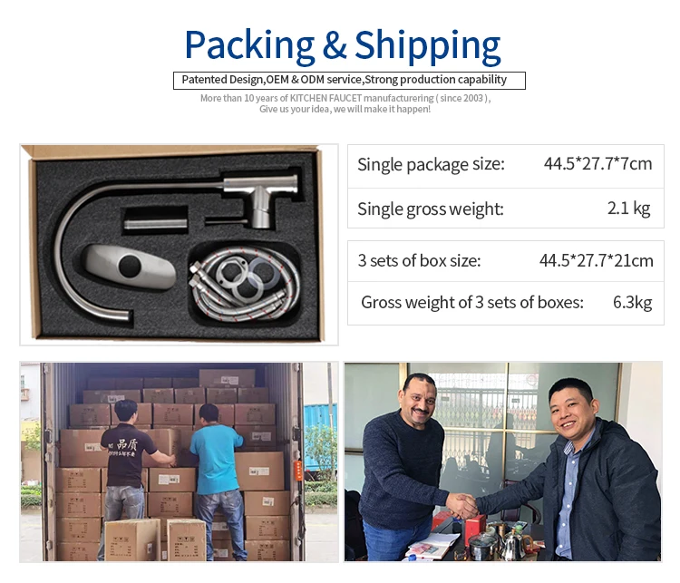 3 Years Warranty Water Tap 304SS Kitchen Faucet Stainless Steel Kitchen Faucet 2021