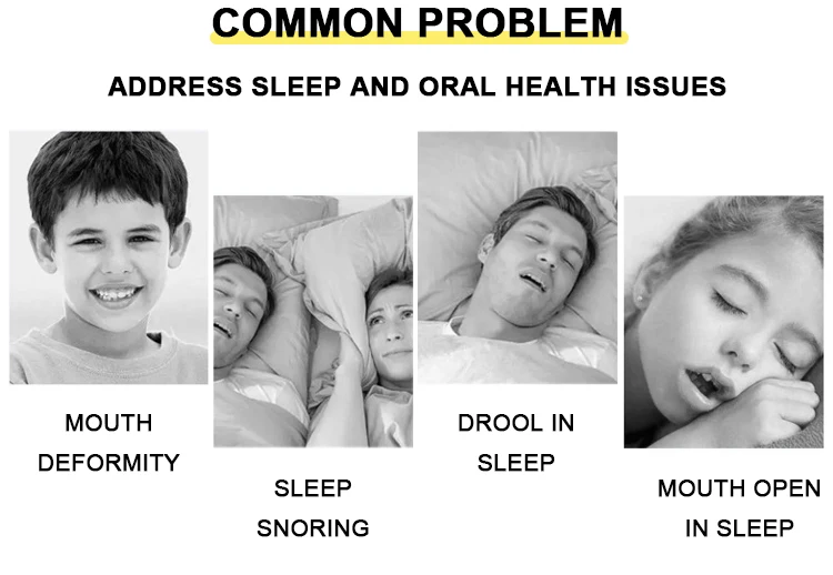 Customized Logo DIY Sleep Strips Anti-Snoring Stickers Night Sleep Lip Nose Breathing Improving Patch Mouth Correction Tape Roll details
