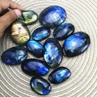 Stone Natural High Quality Yellow And Blue Full Light Labradorite Gemstone Worry Stone For Gifts