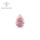 Pear ForeverFlame 0.8ct Fancy Pink Pear Cut Angel's Tears Diamond CVD CZ Moissanite