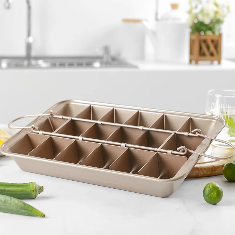 Customized Solid Bottom Brownie Baking Pan Wholesale Square Nonstick Cake Mold Thickened Baking Tools Set Brownie Pan