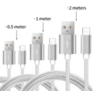 Cheap Price Nylon Braided Data Cable Quick Charge Mobile Charging Cable