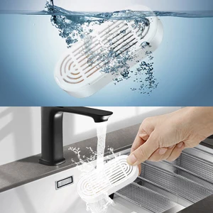 Soak and rinse the filter before replacing