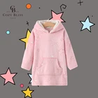 Cozy Bliss Wearable Hoodies Blanket Oversized Hoodie Sherpa Top Children Adult Glow In Dark Sleepwear