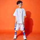 Children Clothing Manufacturer Wholesale Summer 100% Cotton Short Sleeve Shorts Children Hip Hop Clothing