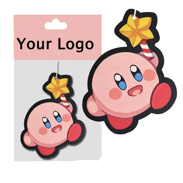 Wholesale Customised Eco-friendly Air Freshener ABSORBENT Funny Paper Cardboard Car Air Vent Hanging Fragrance Pear