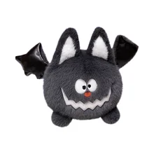 Halloween Squeak Bat Pet Toys Cartoon Plush Toy Big Eyes Long Leg Soft Chocolate Chip Dog Toy  Feature for Kids