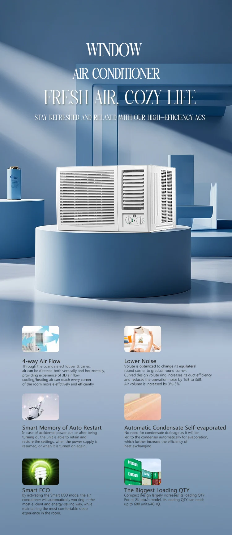 Window Type Air Conditioner, 12000, BTU - detail 6