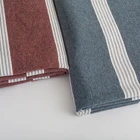 Clothes Fabric Cotton Home Clothes Fabric Cotton Double Side Fluffy Brush Stripe