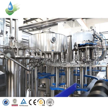 500mL 750mL 1 Liter 3 in 1 Full Automatic Plastic Bottle Drinking Pure Mineral Water Filling Machine Production Line