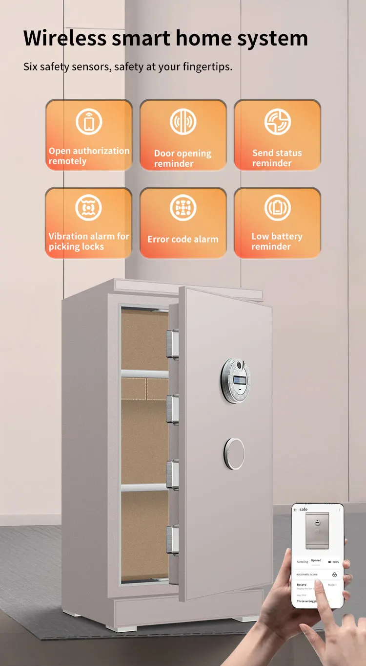 CEQSAFE All-Steel Anti-Theft TUYA APP WIFI Safe Box for Home and Bank Use Security Safes supplier