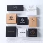 Paper Paper Box Manufacturer Customizable Logo Kraft Paper Necklace Box Ring Box Bracelet Box For Jewelry