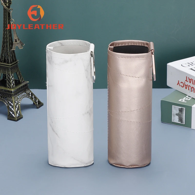 Factory Price Marble Thermos Cup Holders Creative Portable PU Holder Simple Cup Covers Ironing Cup Sleeves