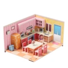 New Arrivals Model 3D Doll House Bathroom Puzzle Diy Wholesale Puzzle Toys 3D Paper Puzzle