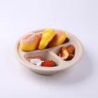 Bamboo Fiber Eco Friendly Disposale Bamboo Fiber Plant Pulp Molded Food Box Food Container