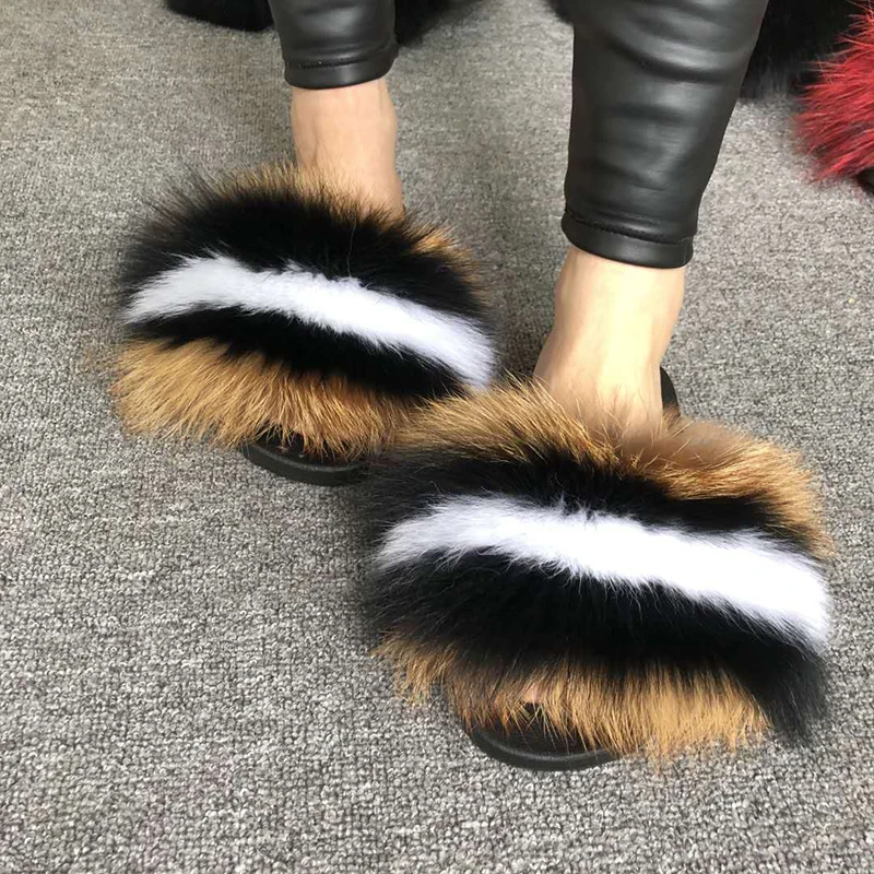 black and brown fur slides