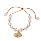 Jewelry Shell Bracelet New Hot Selling Jewelry Wholesale Shell Baroque Pearl Chain Bracelet