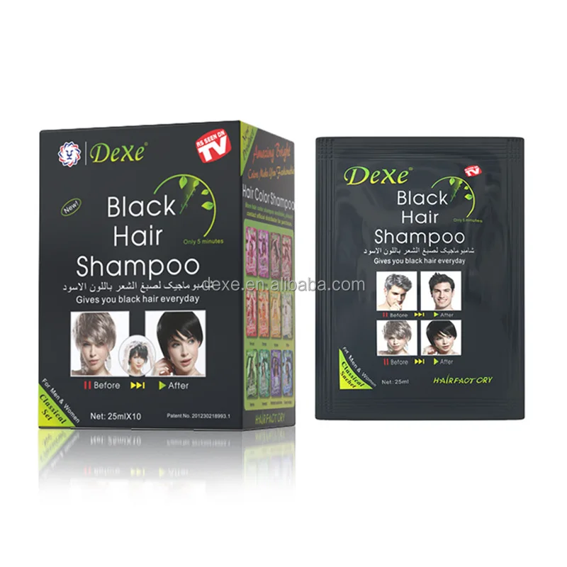 ppd free natural black hair colour shampoo for gray hair dye man and woman