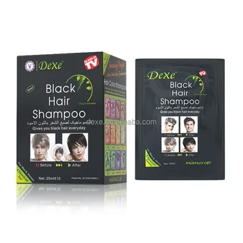 Factory Price Dexe Natural black hair dye shampoo for White hair dye Dark gray hair dye