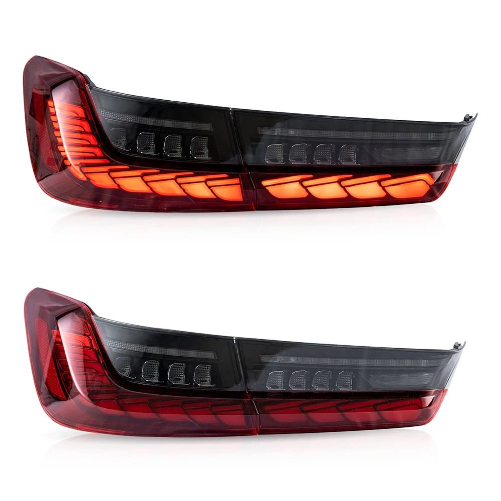 product modified dragon scale style led taillight tail light for bmw 3 series g20 320i 2019 taillight assembly g80 lci rear lights-7