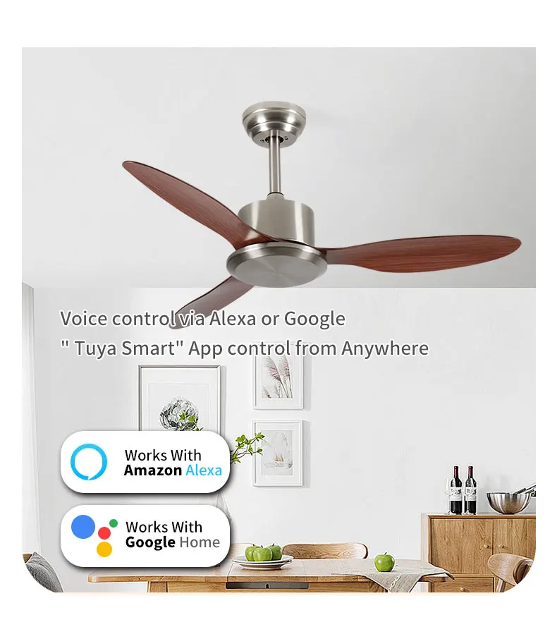 product wholesale modern white abs blade led ceiling fan dc motor remote control reversible bldc motor for living dining outdoor use-7