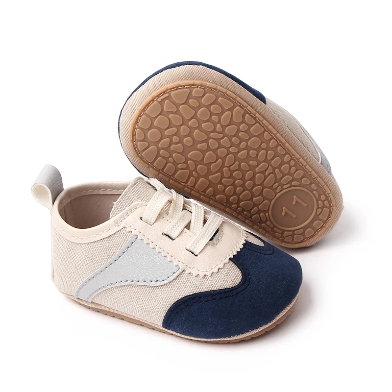 Soft Sole Breathable Wear Comfortable Round Head Baby Color Matching Casual Toddler Shoes details