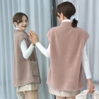 Vest 2020 Autumn And Winter New Casual Fashion 100% Wool Solid Color Ladies Fur Vest