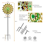Good Quality Dual Spinners Outdoor Metal Garden Wind Spinner With Good Quality