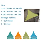 Shade Sail Hdpehdpe Outdoor Triangle Shade Sail Waterproof Sun Shelter Awning Sun Multi-size Sun Shade Sail