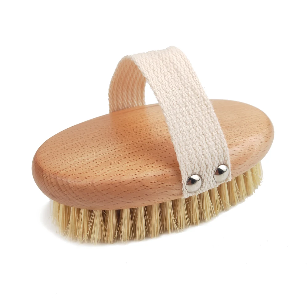 1pc Body Massage Brush Beech Wooden Bristles Bathing Accessory 大好評です