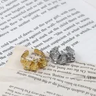 Rings Ring Vintage Geometric Finger Rings Irregular Tin Foil Opening Ring For Women Men